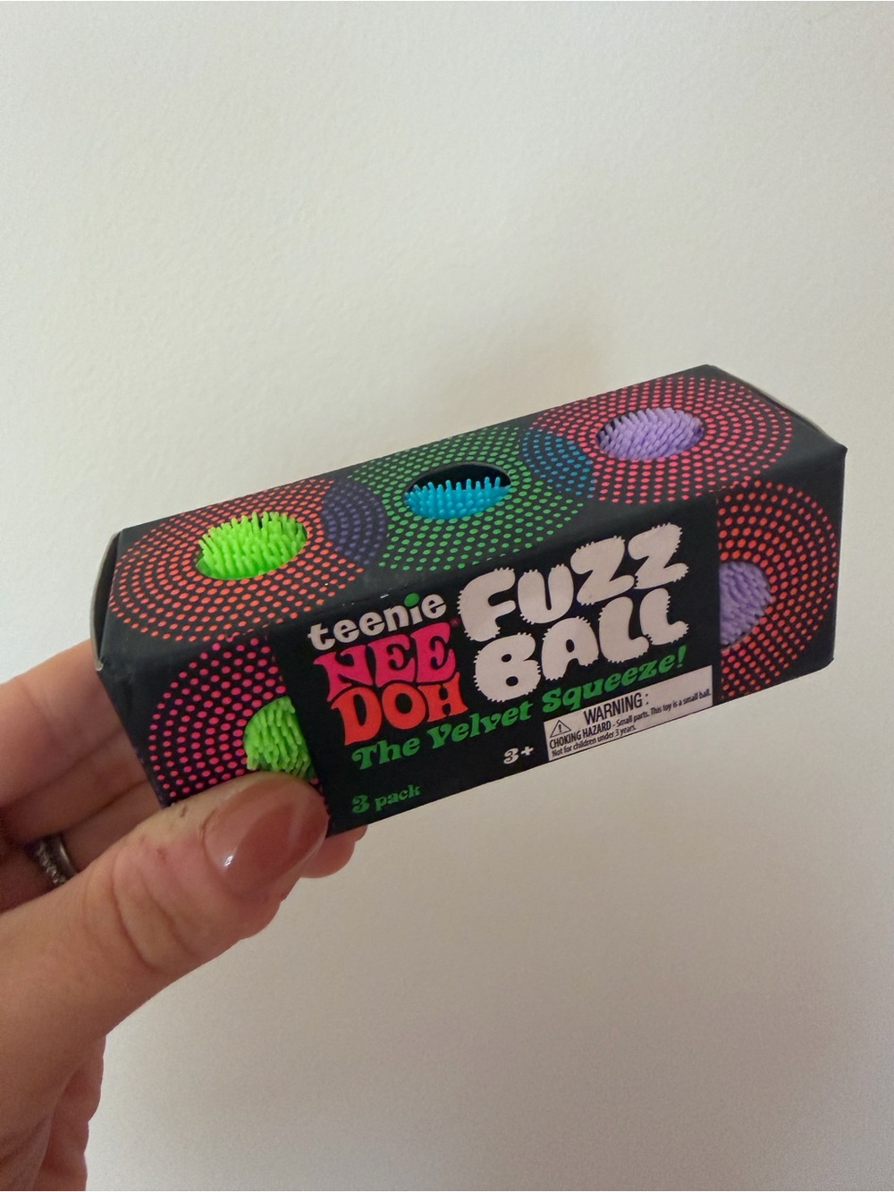 Schylling Teenie NeeDoh Fuzz Ball 3-Pack